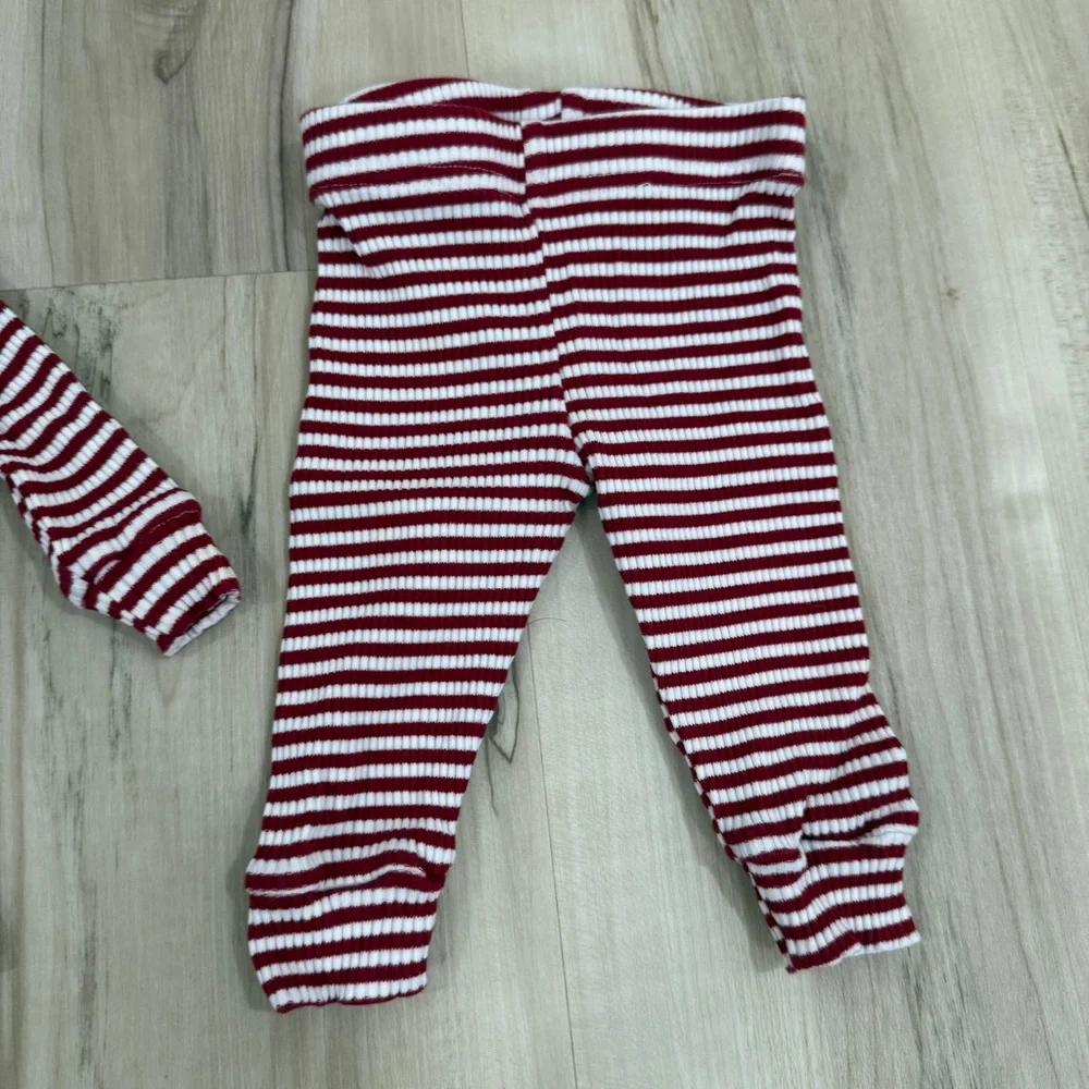 Mebie Baby Red and White Striped Set Size 0-3 months